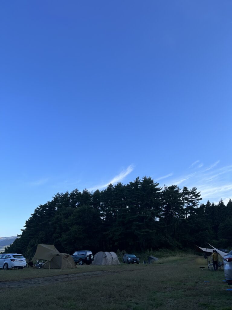 青空のBBQ会場